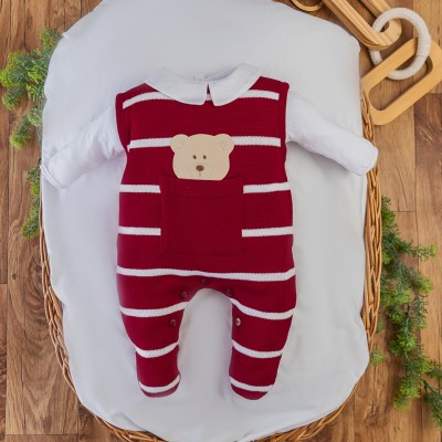  Saída de Maternidade Theodoro - Vermelho Manta Luxo